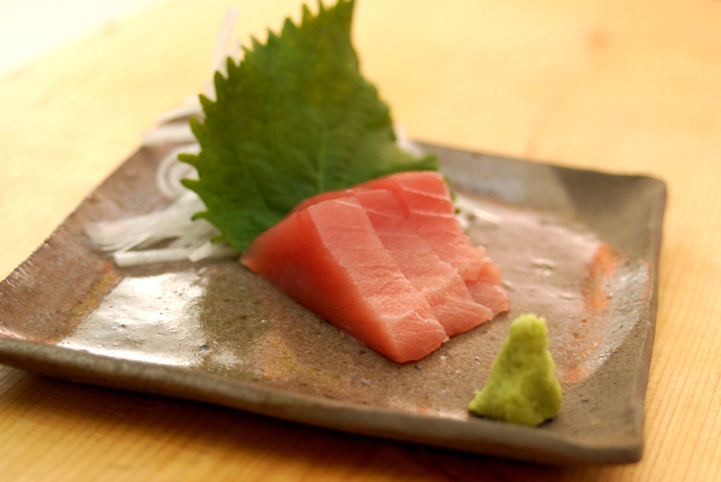 刺身の平造りの写真